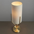 95467 Fraser 1 Light Table Lamp Brass Linen