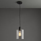 95472 Toledo 1 Light Pendant Black Clear