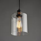 95472 Toledo 1 Light Pendant Black Clear