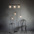 95472 Toledo 1 Light Pendant Black Clear