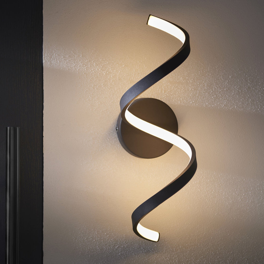 95601 Astral LED 1 Light Outdoor Wall Light Black White