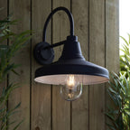 95899 Farmhouse 1 Light Outdoor Wall Light Black Clear