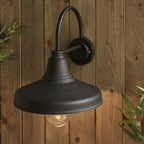95899 Farmhouse 1 Light Outdoor Wall Light Black Clear
