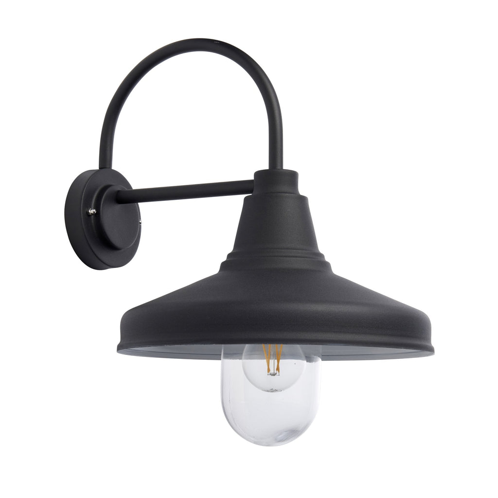 95899 Farmhouse 1 Light Outdoor Wall Light Black Clear