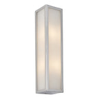 96137 Newham 2 Light Bathroom Wall Light Chrome Frosted