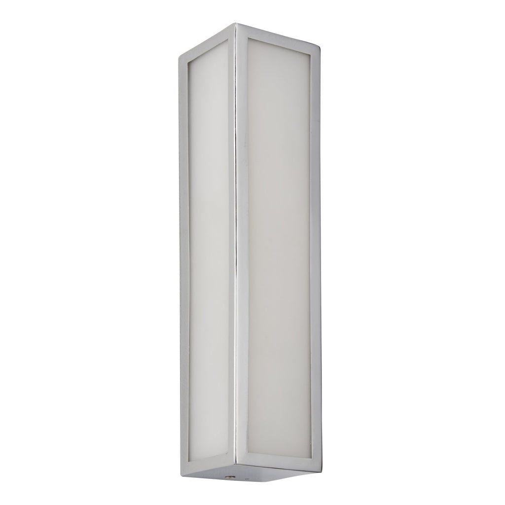 96137 Newham 2 Light Bathroom Wall Light Chrome Frosted