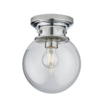 Cheswick 1 Light Bathroom Flush Ceiling  Light Chrome Clear