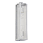 96220 Newham 2 Light Bathroom Wall Light Chrome Clear