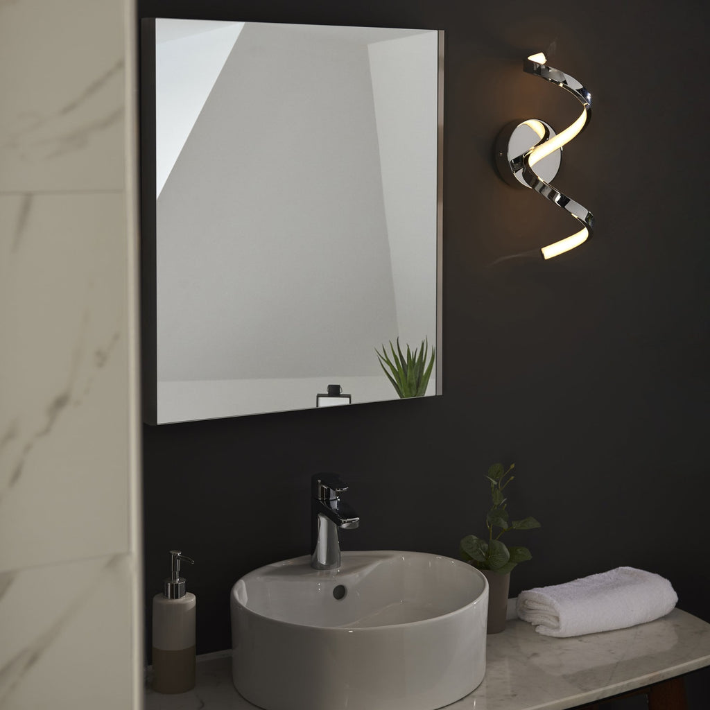 96433 Astral LED 1 Light Bathroom Wall Light Chrome White