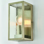 53803 Oxford 1 Light Outdoor Wall Light Steel Clear (S)