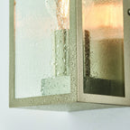 53803 Oxford 1 Light Outdoor Wall Light Steel Clear (S)
