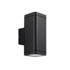 96911 Milton 2 Light Outdoor Wall Light Black Clear