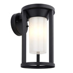 96916 Braden 1 Light Outdoor Wall Light Black White