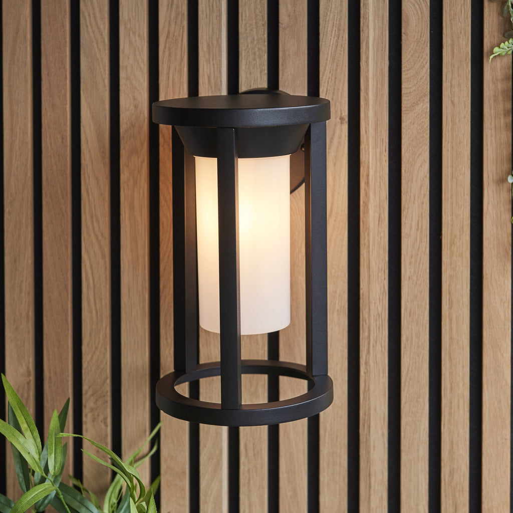 96916 Braden 1 Light Outdoor Wall Light Black White