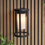 96916 Braden 1 Light Outdoor Wall Light Black White