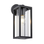 96917 Hamden 1 Light Outdoor Wall Light Black Clear