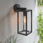 96917 Hamden 1 Light Outdoor Wall Light Black Clear