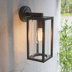 96917 Hamden 1 Light Outdoor Wall Light Black Clear