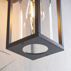 96917 Hamden 1 Light Outdoor Wall Light Black Clear