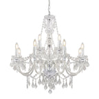 308-8-4CL Clarence 12 Light Pendant Acrylic Chrome