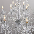 308-8-4CL Clarence 12 Light Pendant Acrylic Chrome