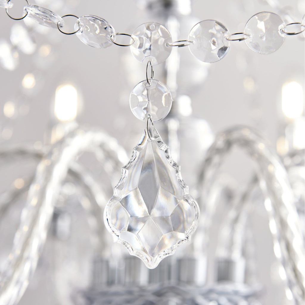 308-8-4CL Clarence 12 Light Pendant Acrylic Chrome