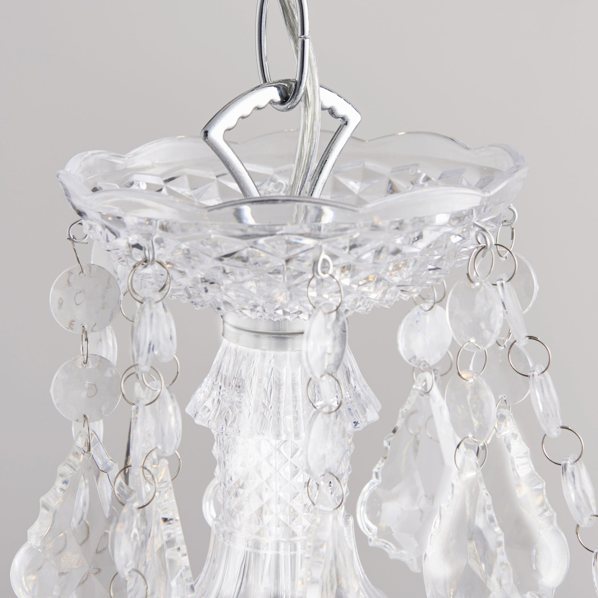308-8-4CL Clarence 12 Light Pendant Acrylic Chrome