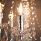 308-8-4CL Clarence 12 Light Pendant Acrylic Chrome