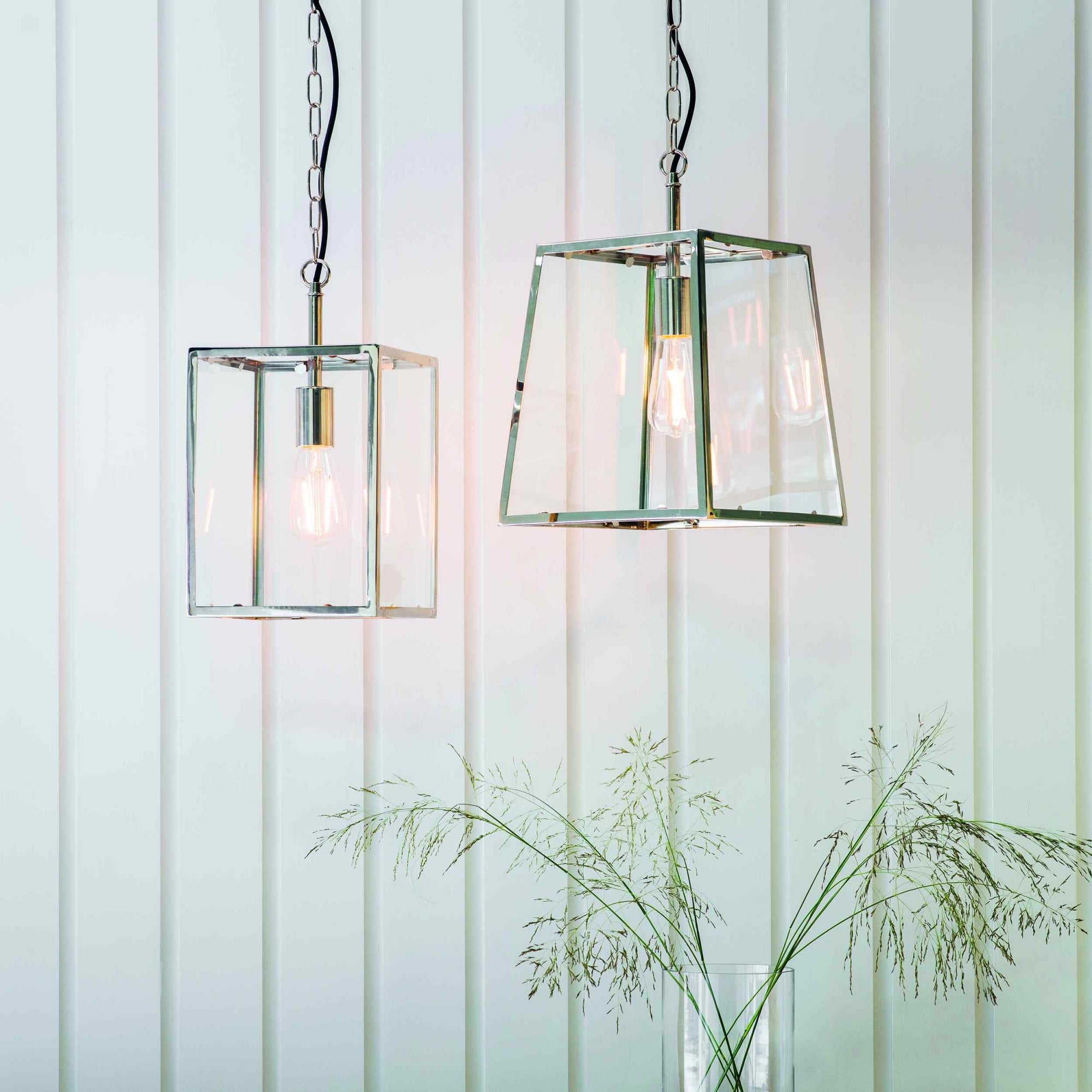 76225 Hurst 1 Light Pendant Nickel Clear