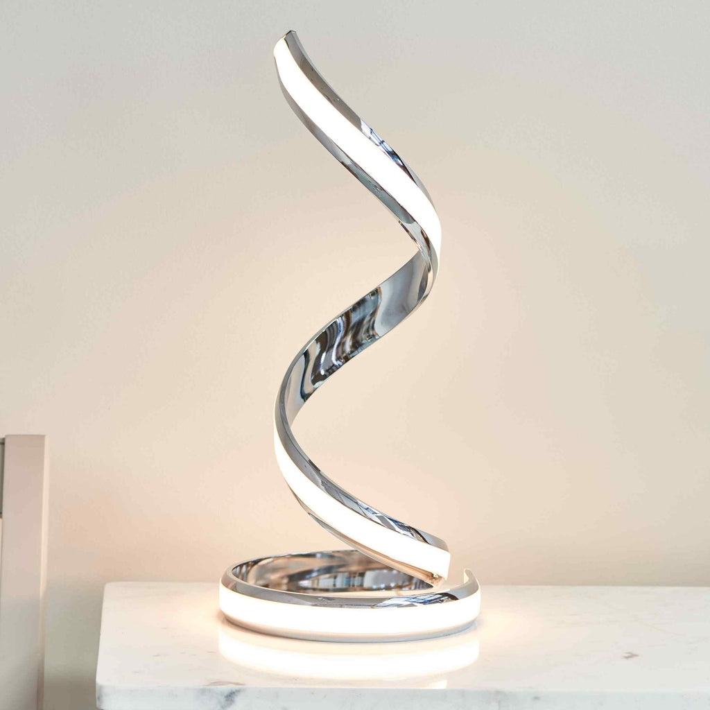 76412 Aria LED 1 Light Table Lamp Chrome Acrylic