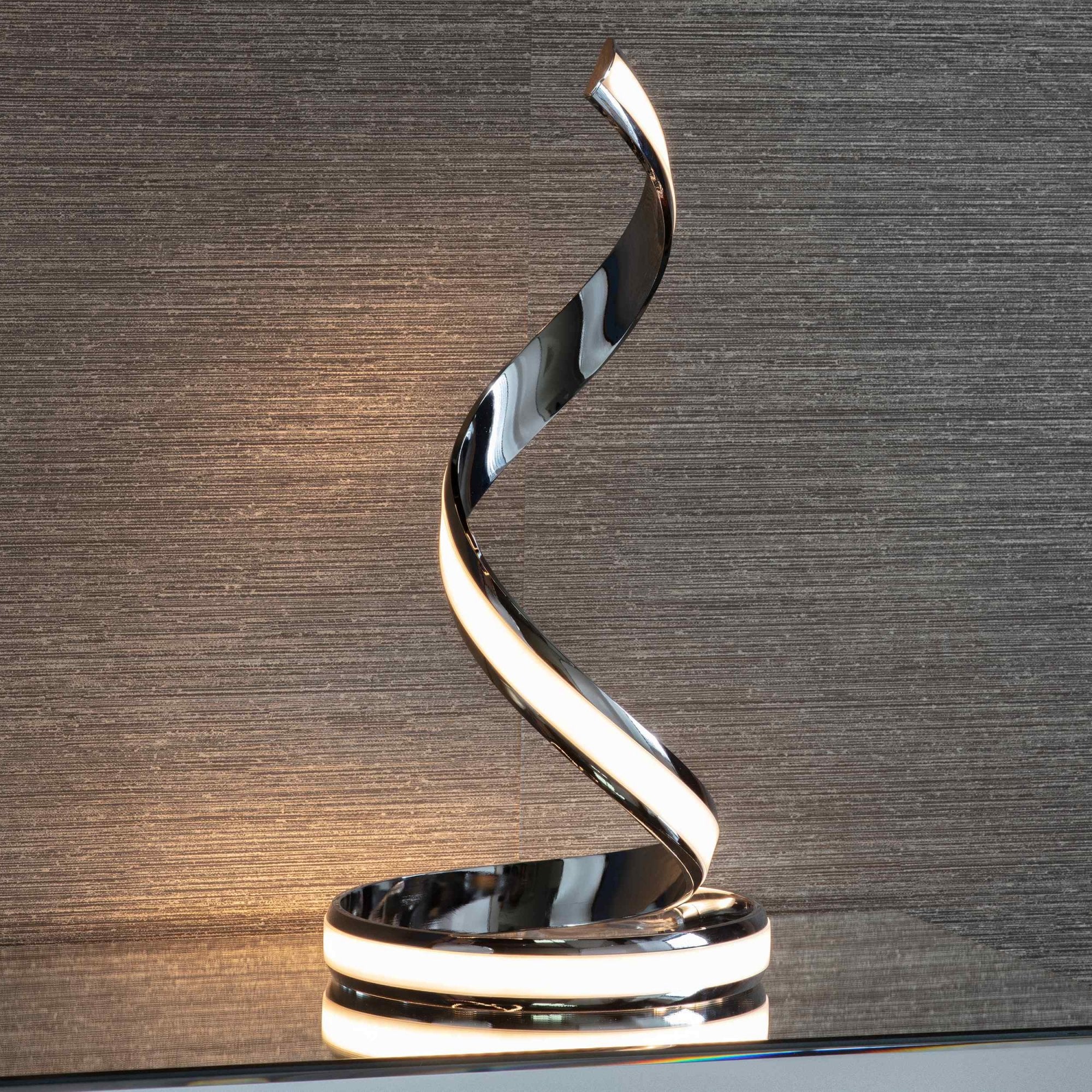76412 Aria LED 1 Light Table Lamp Chrome Acrylic