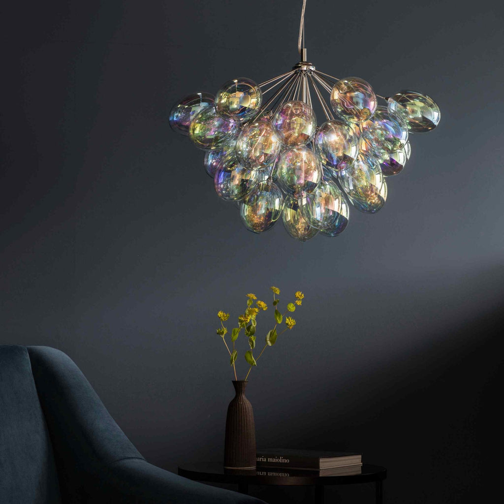 76450 Infinity 6 Light Pendant Chrome Glass