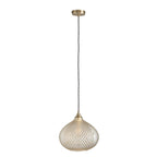 95480 Livia 1 Light Pendant Champagne Brass