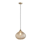95480 Livia 1 Light Pendant Champagne Brass