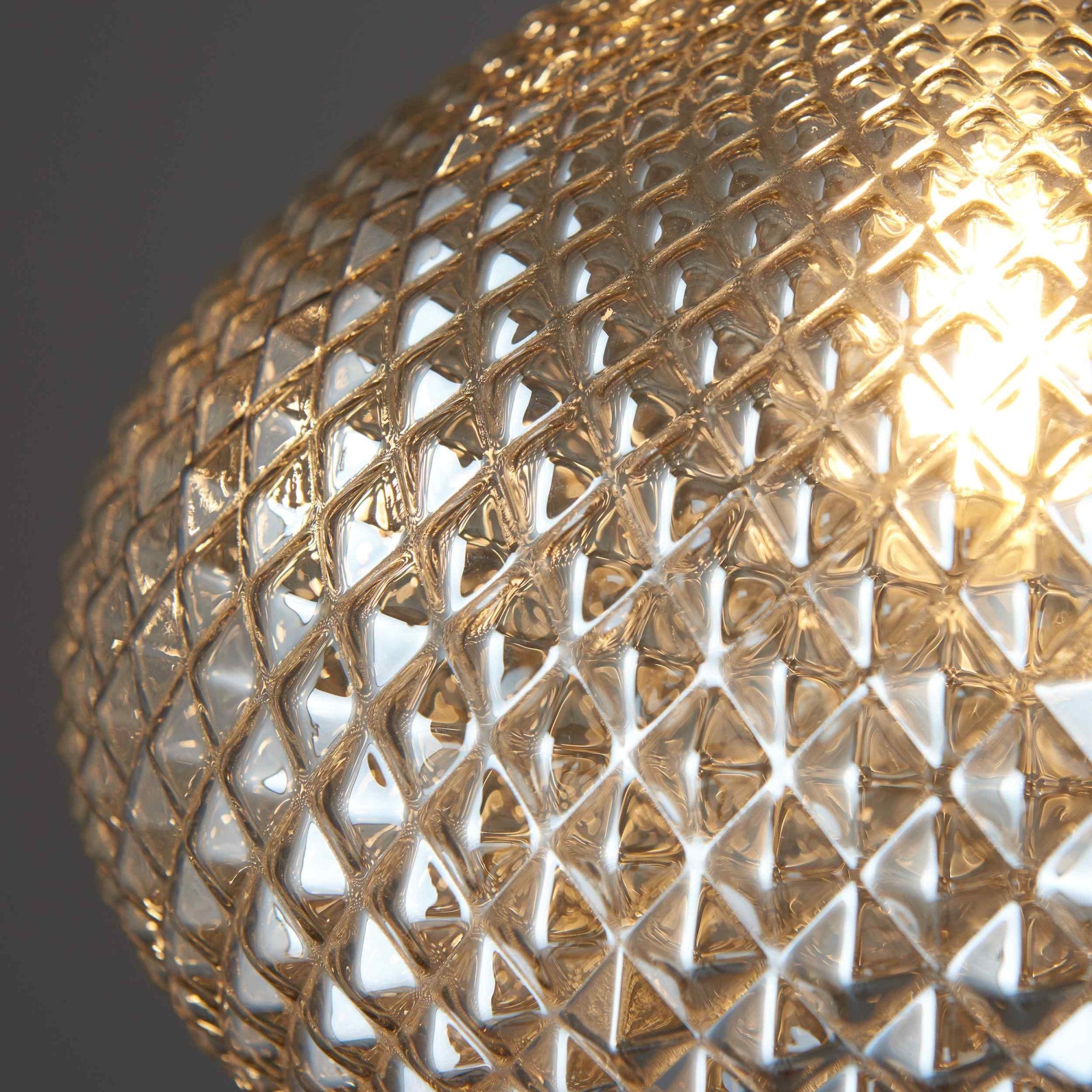 95480 Livia 1 Light Pendant Champagne Brass