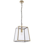 95835 Hurst 1 Light Pendant Brass Clear (S)