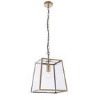 95835 Hurst 1 Light Pendant Brass Clear (S)
