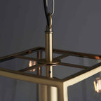 95835 Hurst 1 Light Pendant Brass Clear (S)