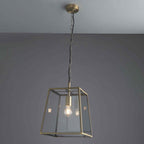 95835 Hurst 1 Light Pendant Brass Clear (S)