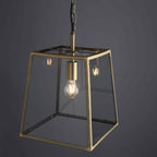 95835 Hurst 1 Light Pendant Brass Clear (S)
