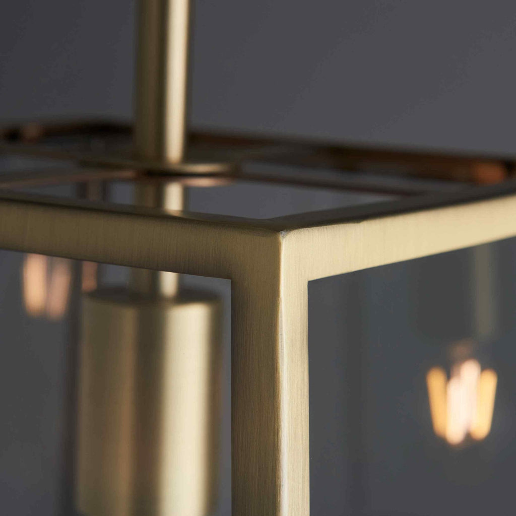 95835 Hurst 1 Light Pendant Brass Clear (S)