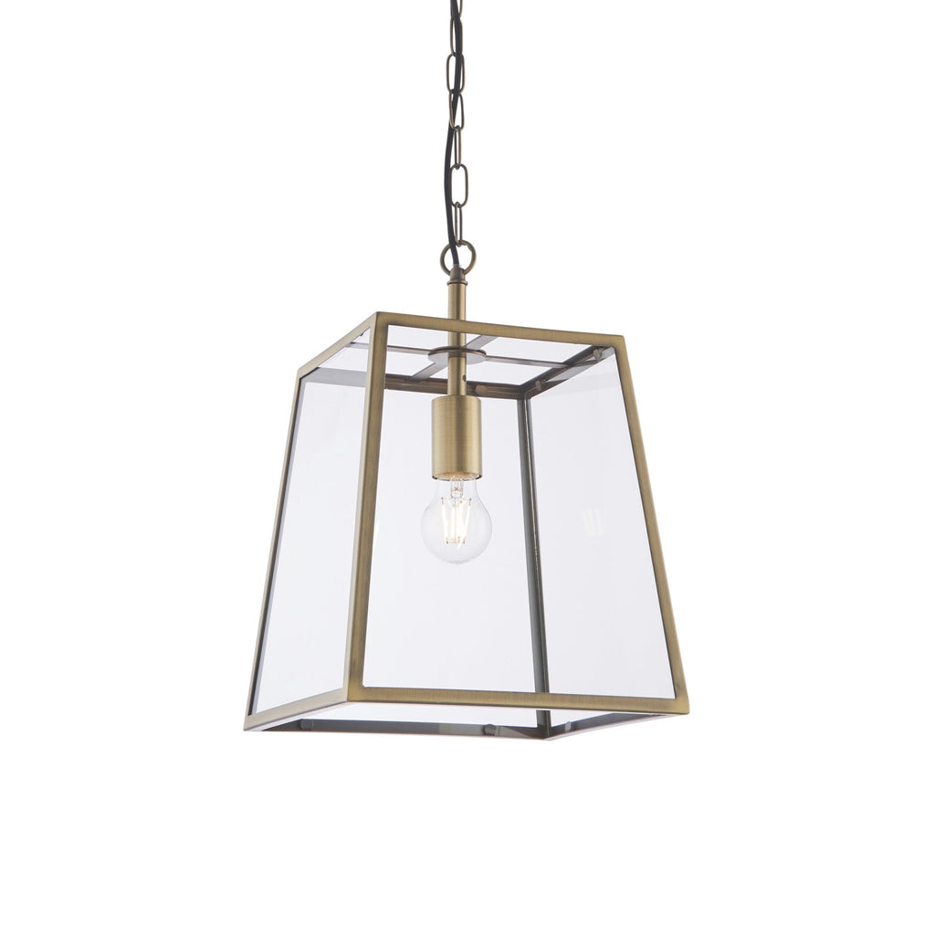 95835 Hurst 1 Light Pendant Brass Clear (S)