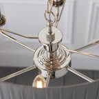 94397 Highclere 6 Light Pendant Nickel Grey