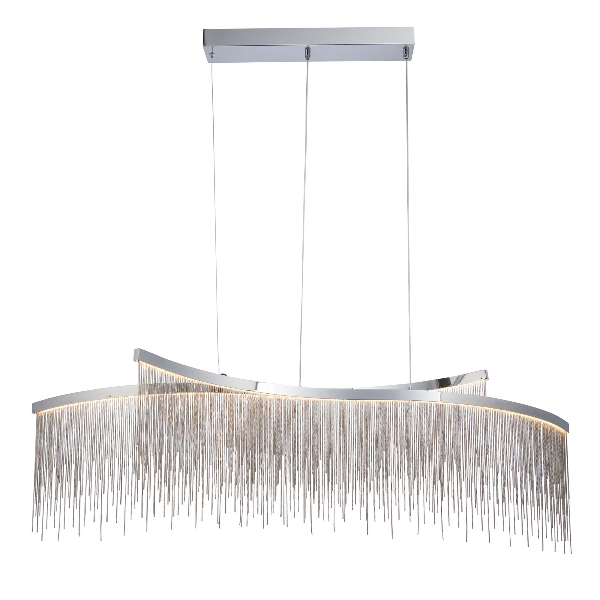 Orphelia LED 1 Light Pendant Chrome Silver