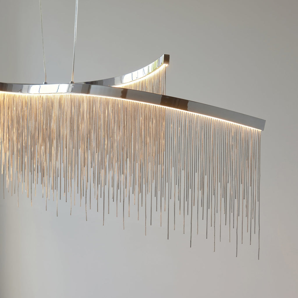 97219 Orphelia LED 1 Light Pendant Chrome Silver