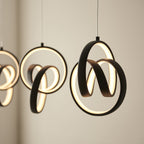 97624 Cosma LED 5 Light Pendant Black White