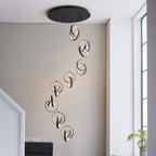97625 Cosma LED 8 Light Pendant Black White