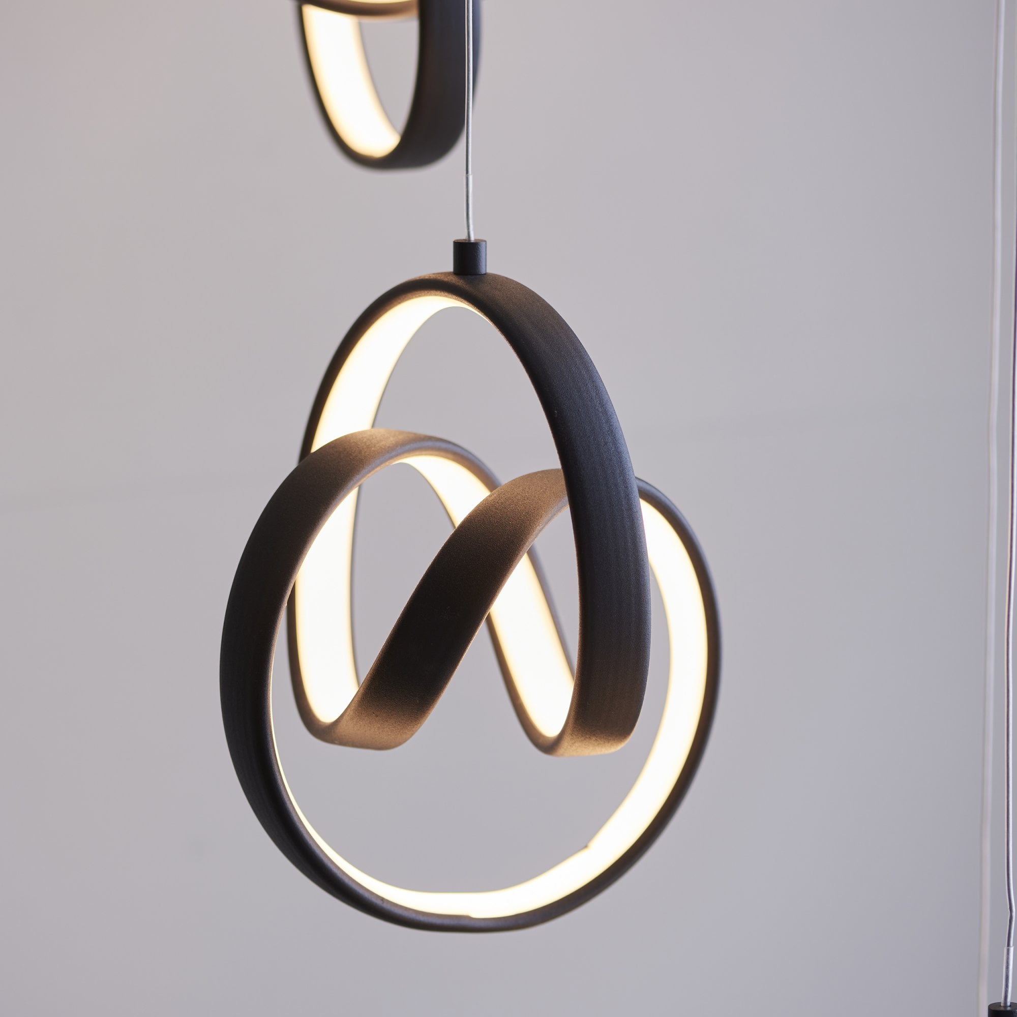 97625 Cosma LED 8 Light Pendant Black White
