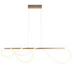 97629 Attalea LED 1 Light Pendant Gold White