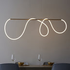 97629 Attalea LED 1 Light Pendant Gold White